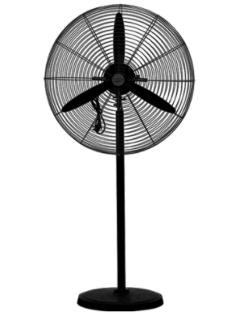 A black and white fan

Description automatically generated with low confidence